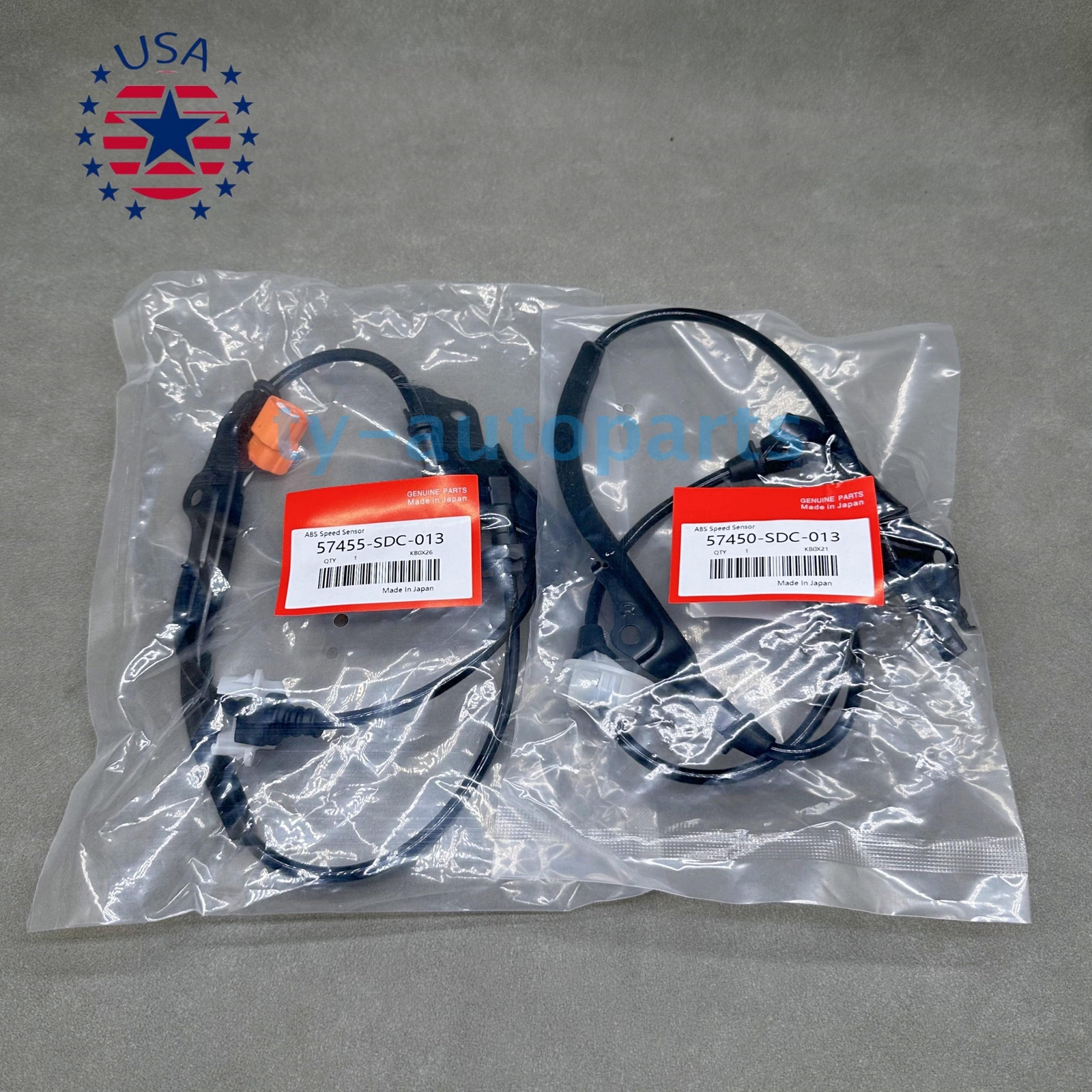 OEM Front ABS Speed Sensor Set For 03-07 Honda Accord 2004-2008 Acura TSX Sedan