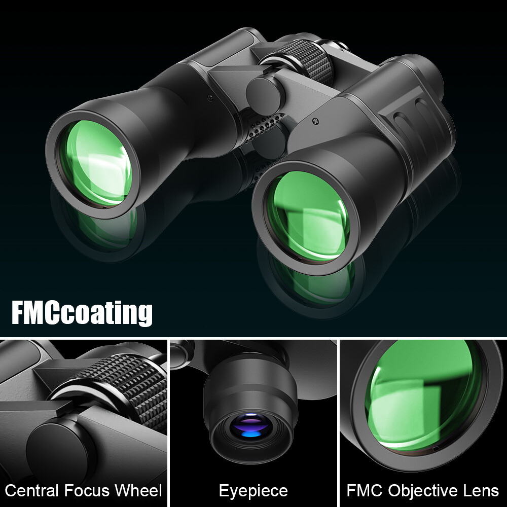 180x100 High Power Military Binoculars Day/Night Vision Waterproof Hunting +Case