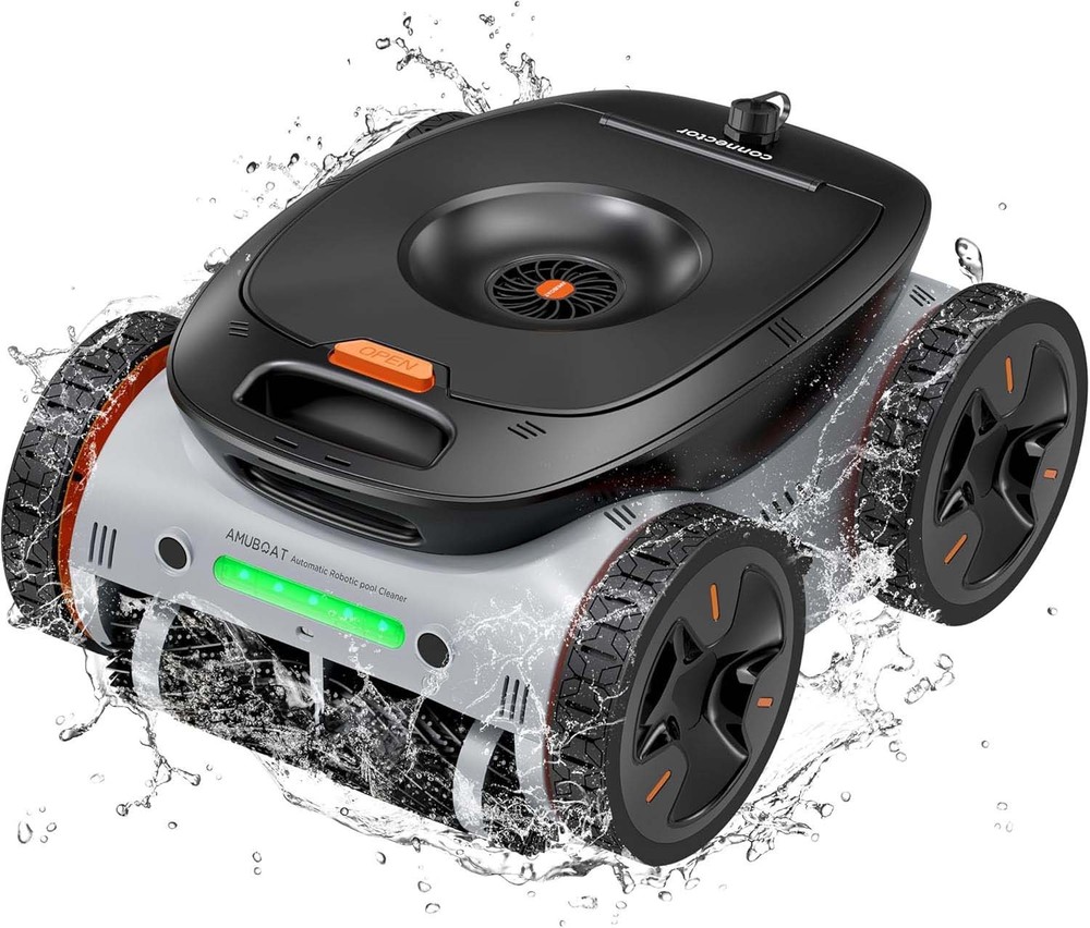 AMUBOAT Espier Robotic Pool Cleaner,Cordless Automatic Pool Vacuum
