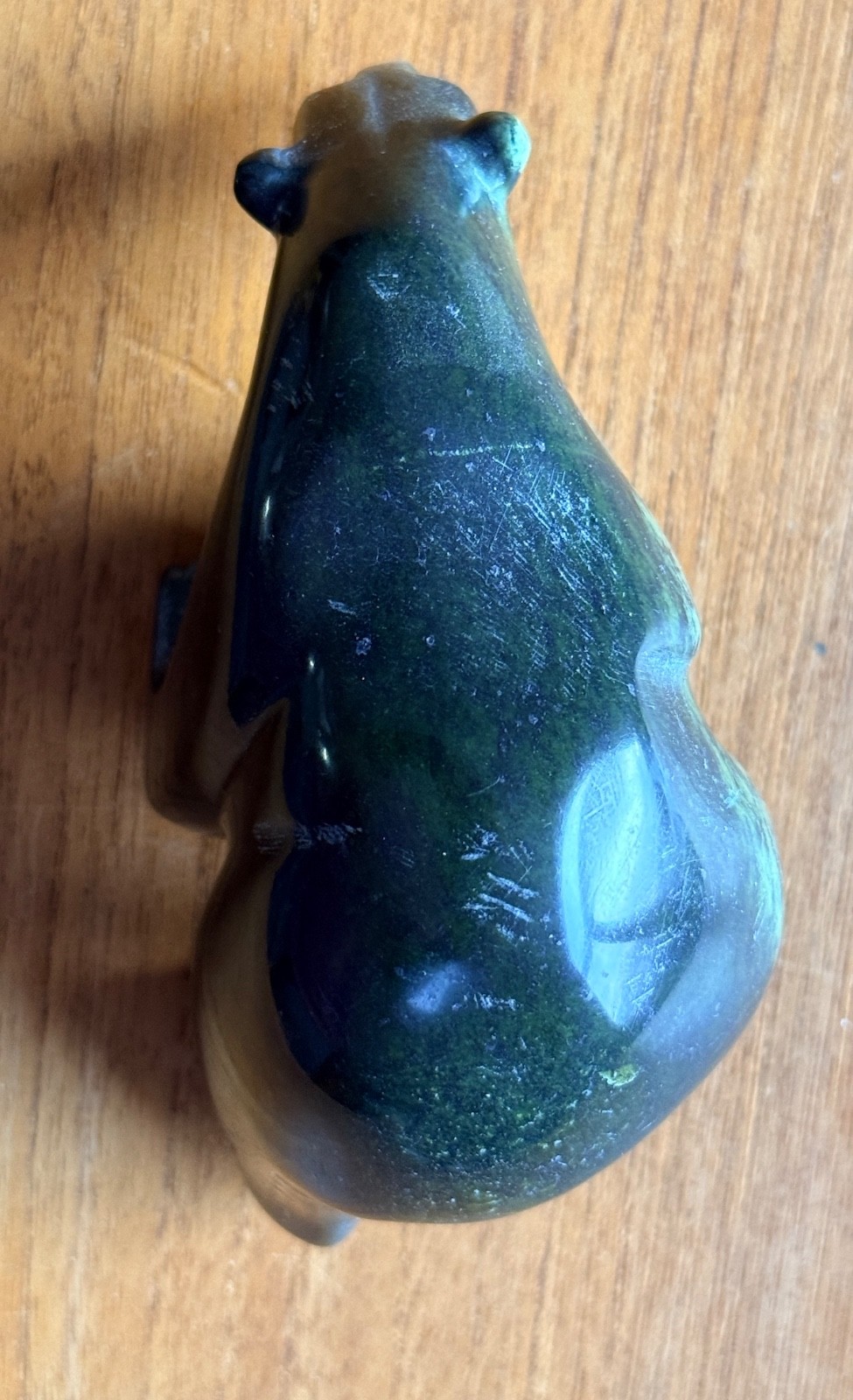 Inuit Serpentine Small Sculpture - Polar Bear - Cape Dorset - 5.5 inches