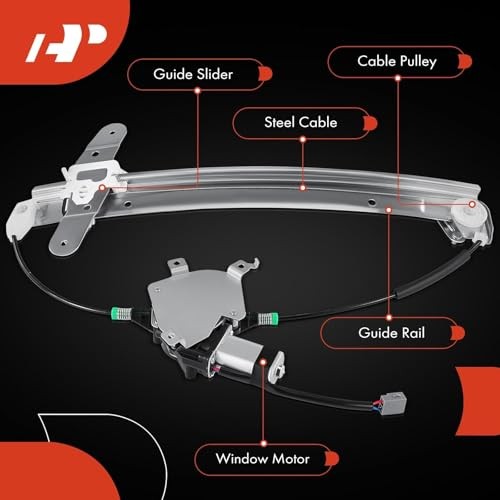 Front Right Passenger Side Power Window Regulator with Front Passenger (RH)