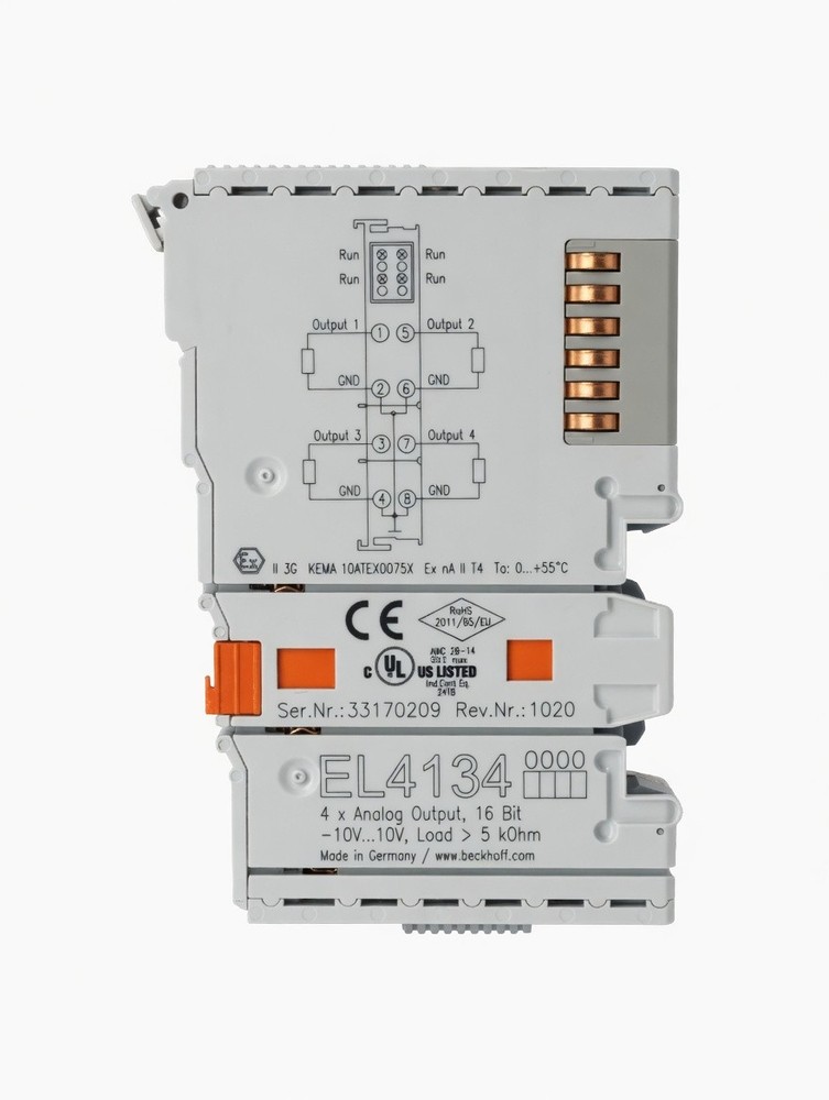 Beckhoff EL4134 Analog Output Terminal EtherCAT Terminal, 4 Channel Analog Output