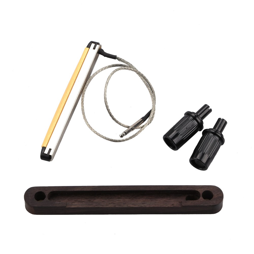 6-String Bass Guitar Bridge with Piezo Element and 2.5mm Socket for Acoustic
