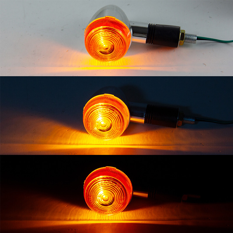 4pcs Amber Turn Signal Lights for Suzuki Boulevard C109R C50 C90 S 40 50 83