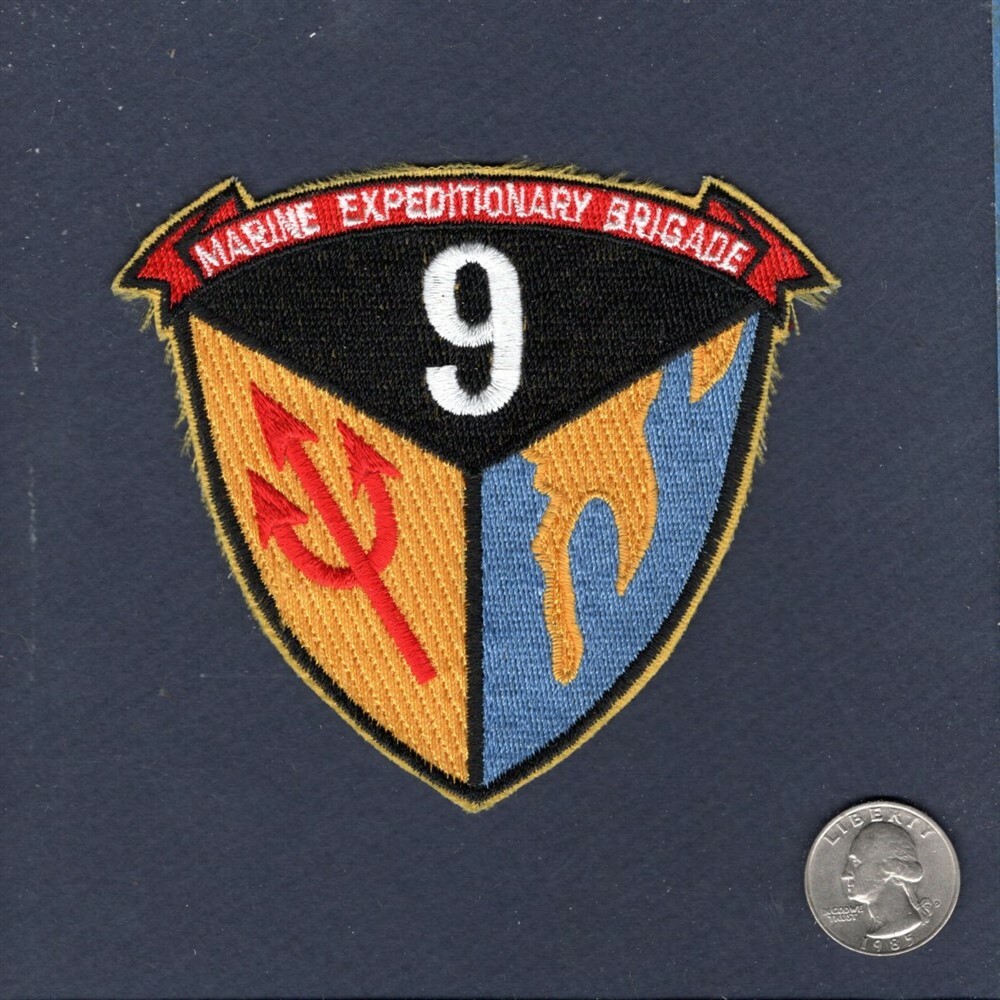 9th MEU Marine Expeditionary Brigade 4" USMC Squadron Unit Patch