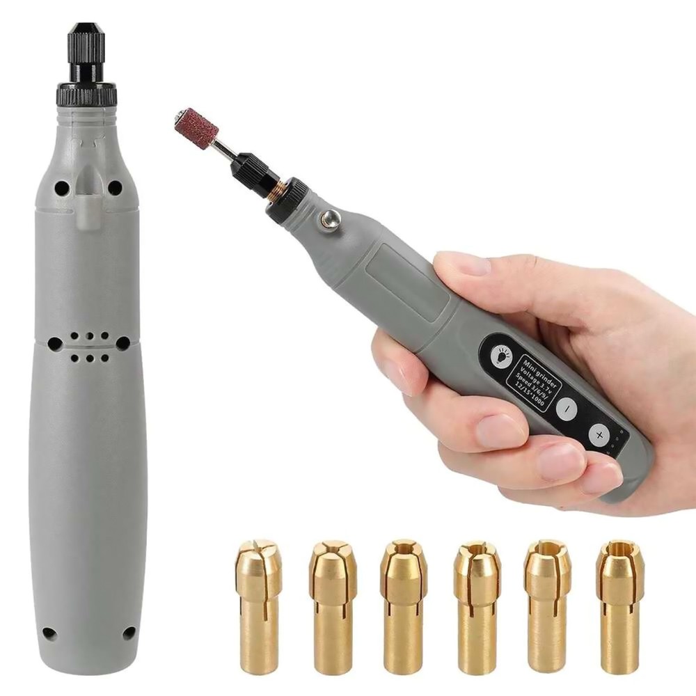 1 Set USB Charging Cordless Electric Mini Drill Rotary Tool With LED Light