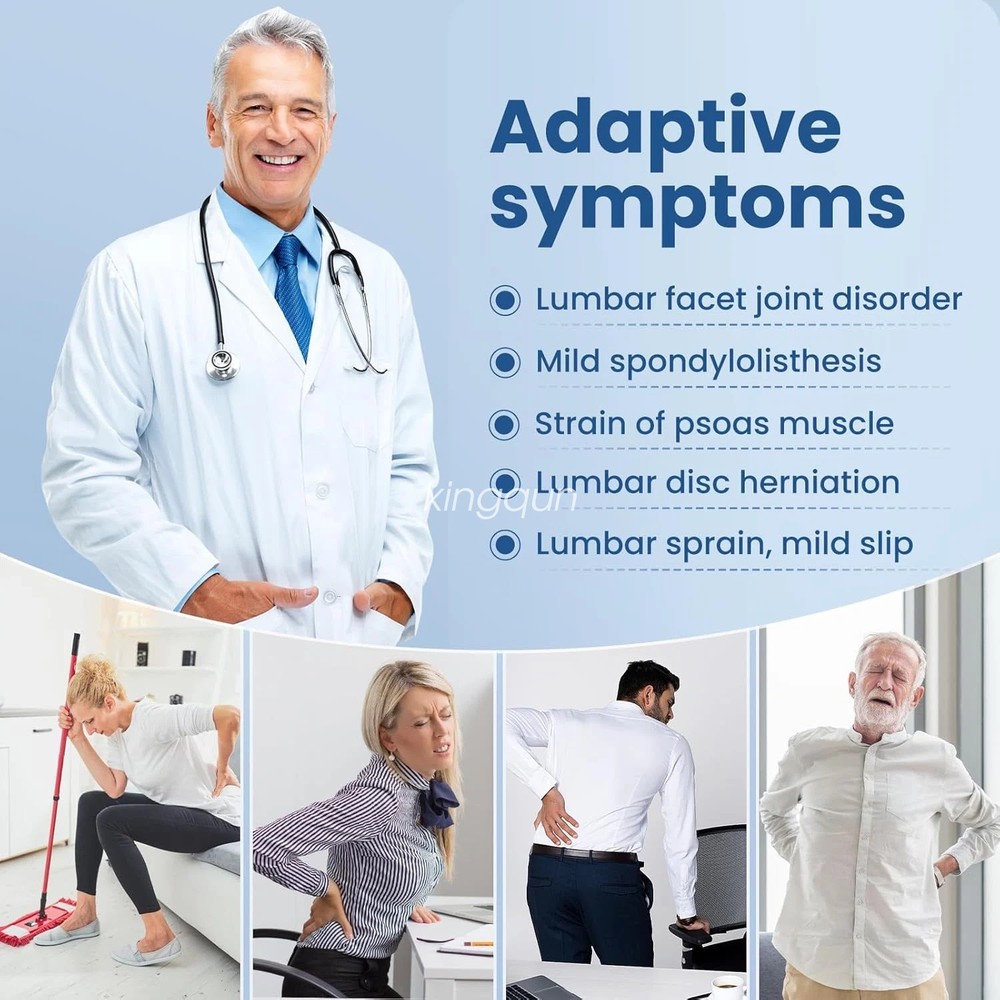 Spinal Decompression Lumbar Traction Belt Adjustable Back Brace for Lower Pain