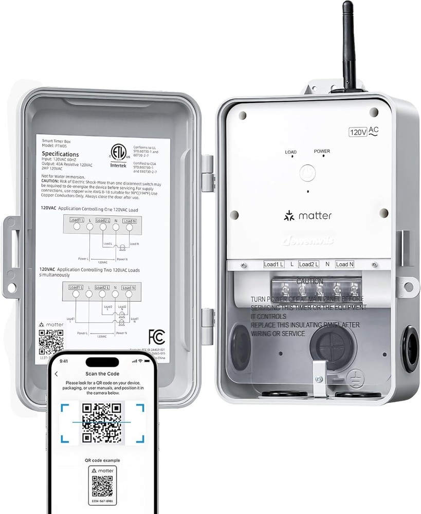 DEWENWILS Smart  Pool Pump Timer, Outdoor Heavy Duty  Wireless Controller