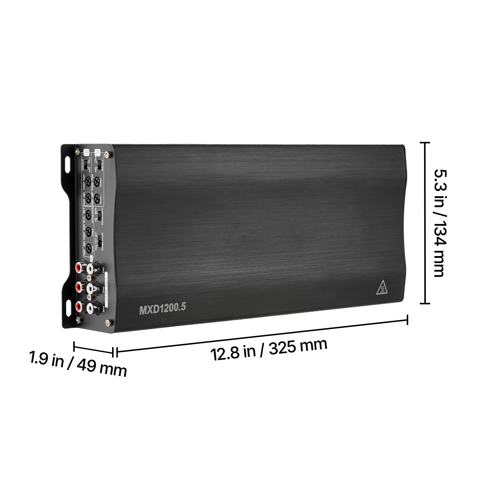 Uimoso 5-Channel Class D Car Audio Amplifier for SUVs and Vehicles