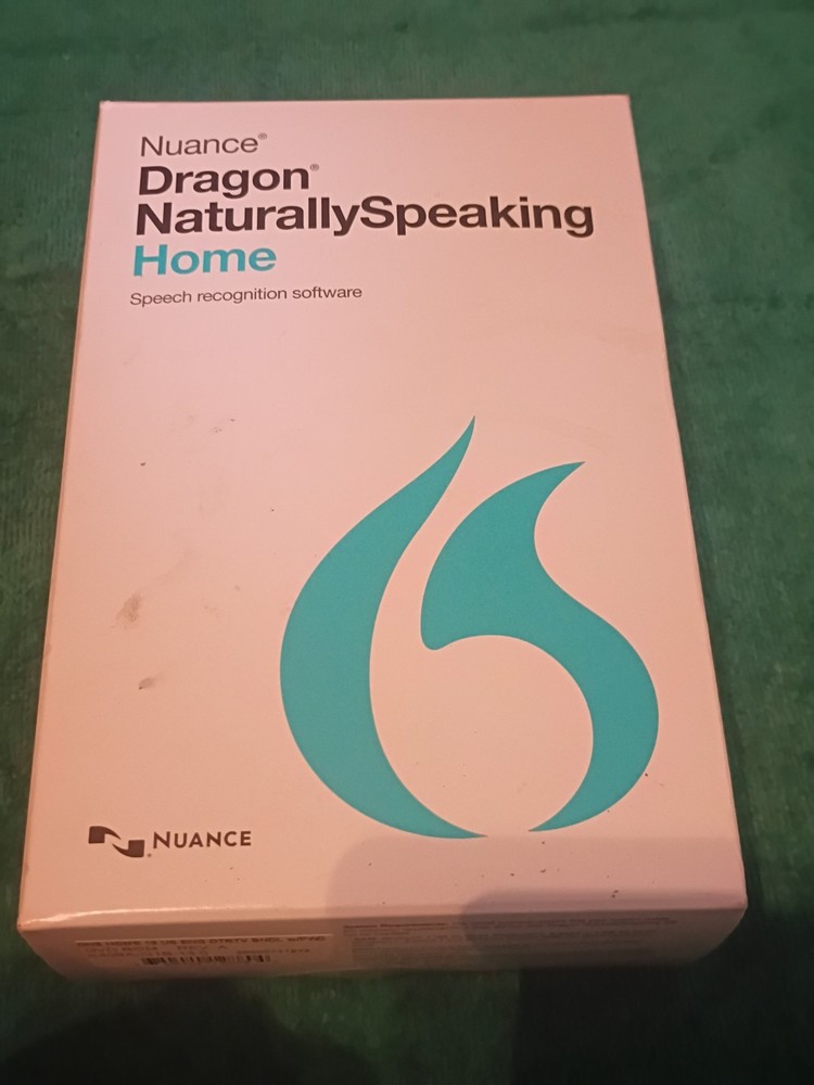 NUANCE dragon NATURALLY SPEAKING home 13 SPEECH RECOGNITION SOFTWARE, Headset/CD