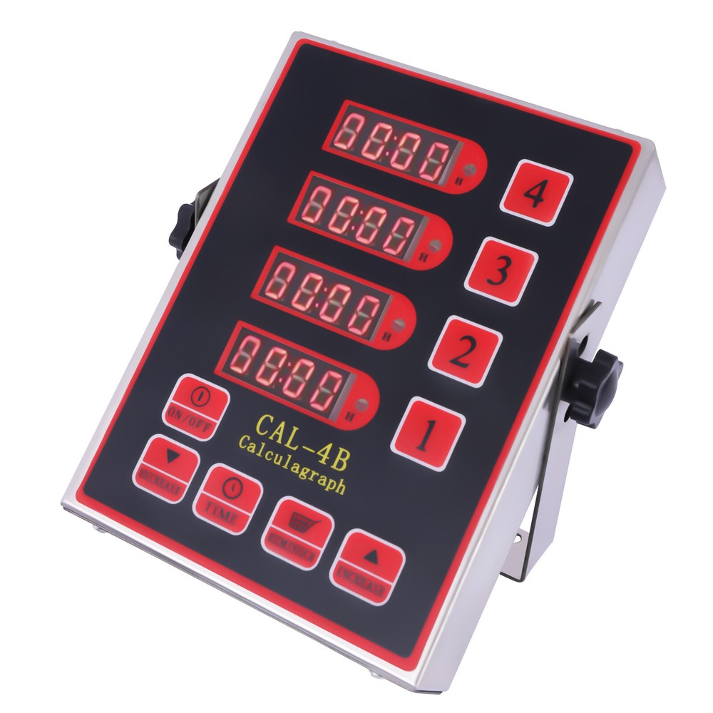 4 Channel Kitchen Timer 110V Commercial Digital Kitchen Timer 3 Stages Reminder