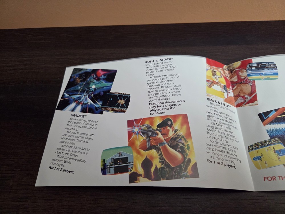 Early Nes Konami Insert KON-NES-US