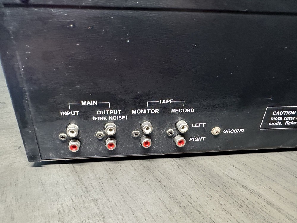 AUDIOSOURCE EQ-ONE EQUALIZER SPECTRUM ANALYZER & PINK NOISE GENERATOR