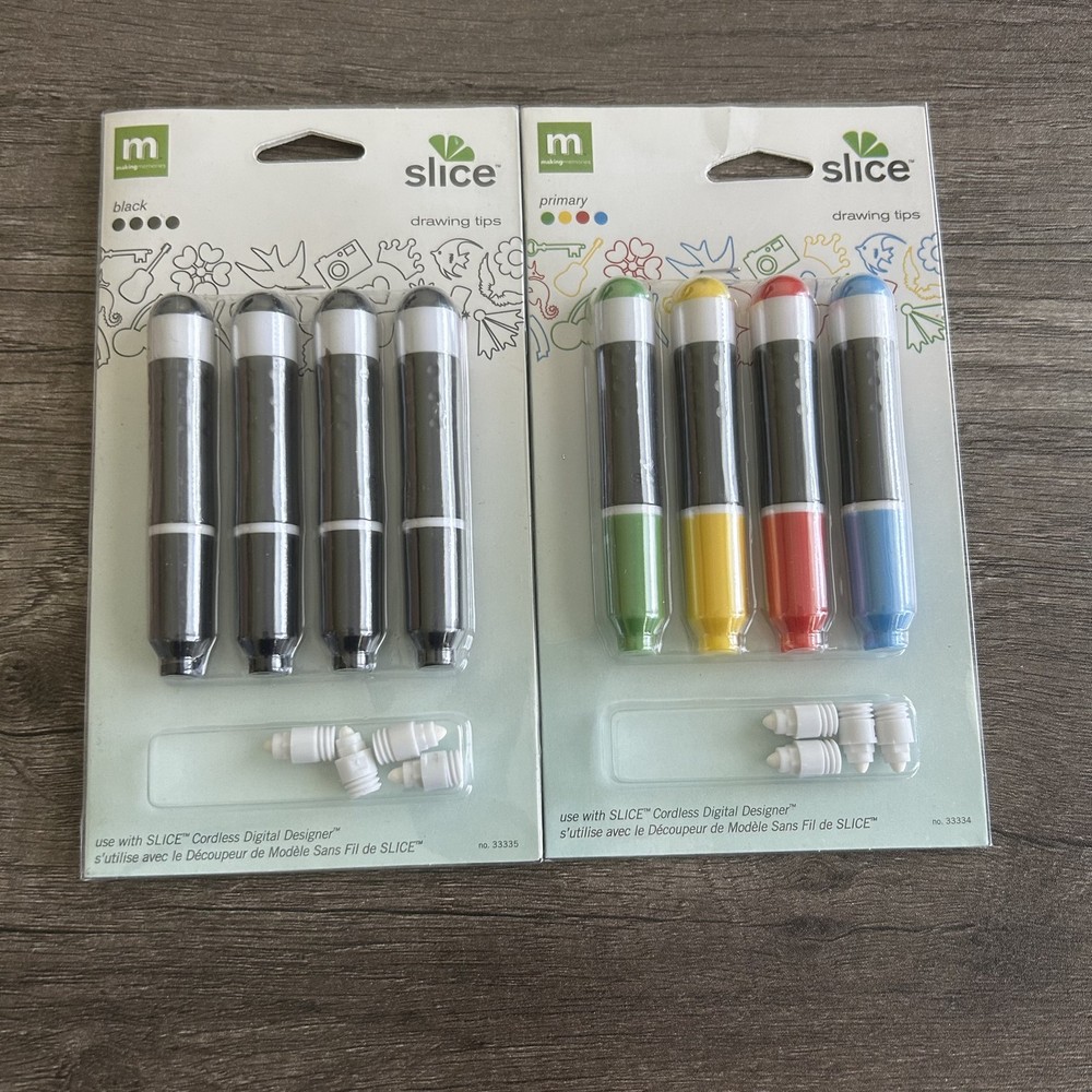 Slice Drawing Tips 8 Pack for Cordless Digital Designer Scrapbook Replacement Se