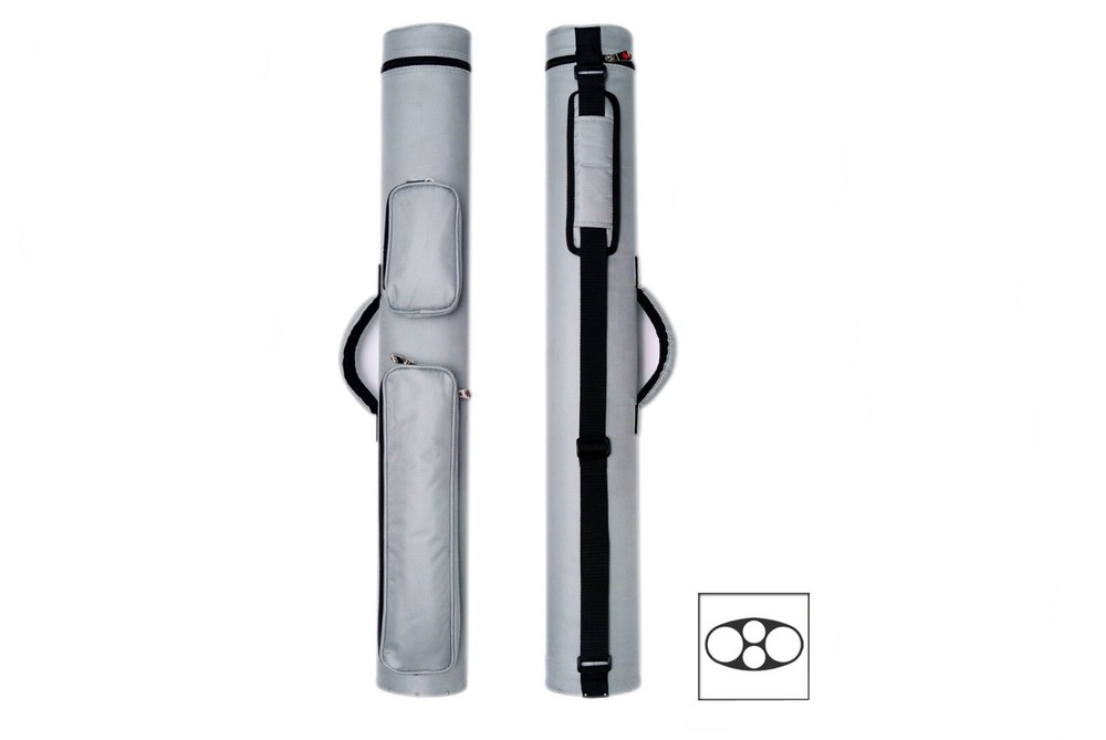 Delta MACARON 2x2 Hard Pool Cue Case Grey.