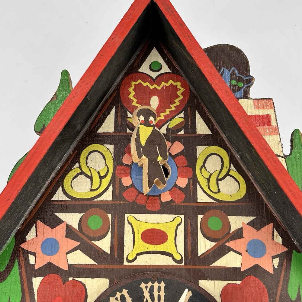 Vintage Chalet Style Helmut Kammerer Cuckoo Clock W/ Pendulum UNTESTED