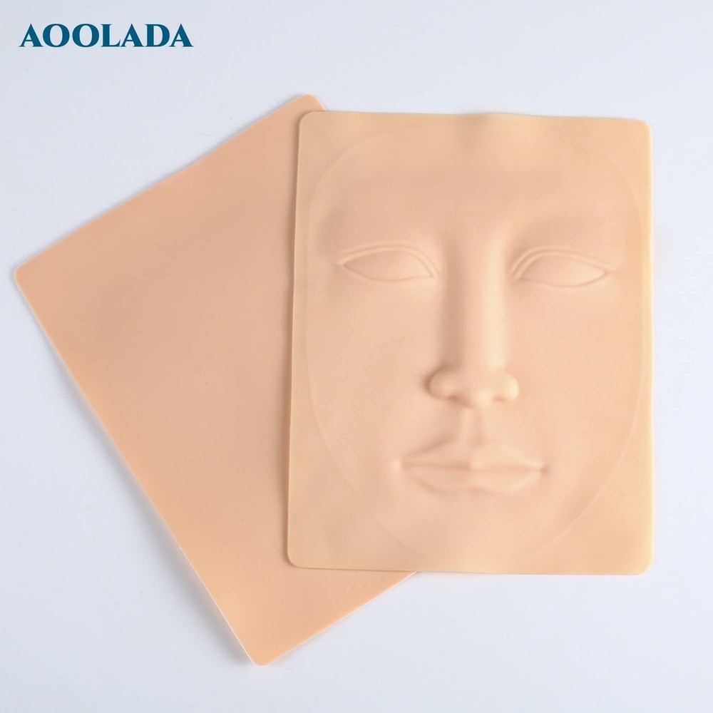 Microblading Practice Skin - 12 Sheets 3D Face Permanent Makeup Tattoo Traini...