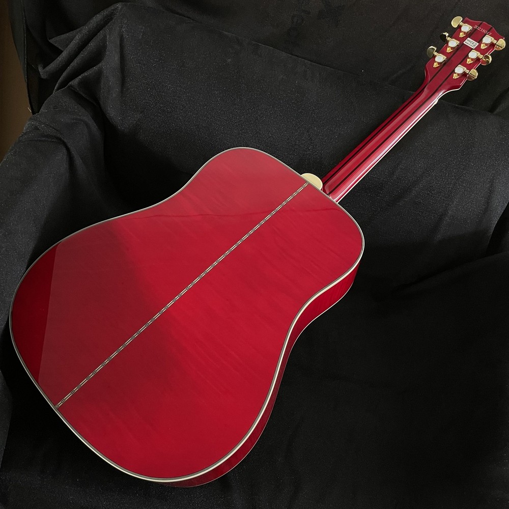 Natural Solid Spruce Top Acoustic Electric Guitar Abalone inlay Glod Hardware