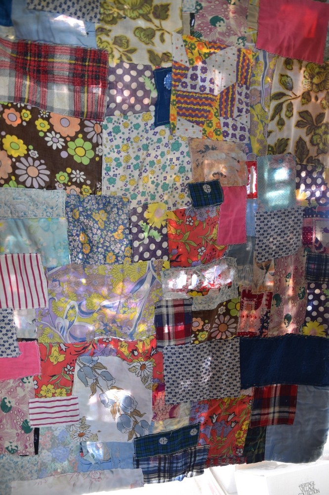 Vintage Patchwork Scrap Quilt Blanket Throw Farmhouse Boho Chic Lap Couch Decor