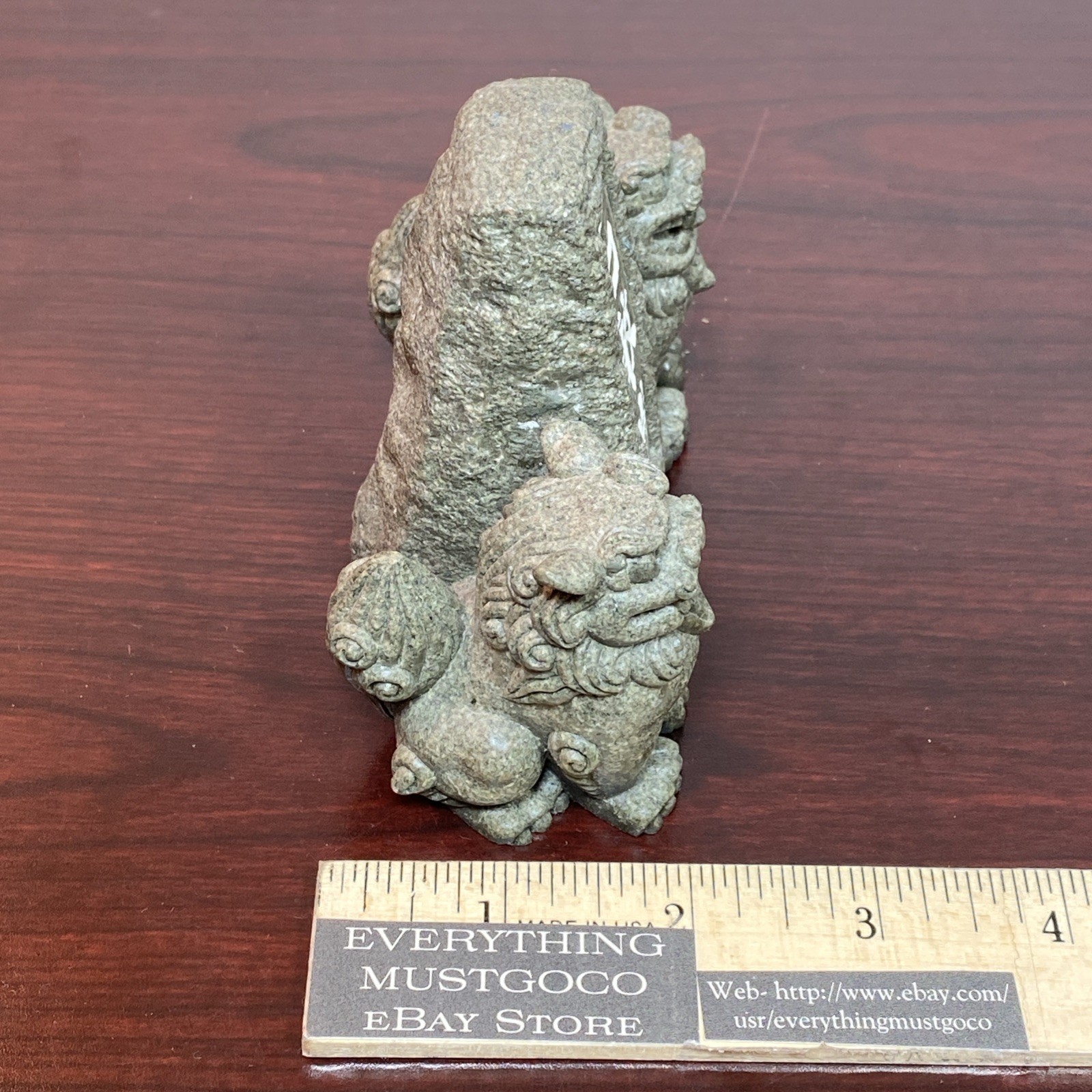 Shisa Ishiganto Lion Dog Statue Traditional Amulet Figure Mini Okinawa Japan