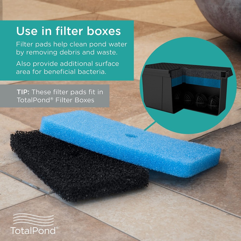 TotalPond Replacement Filter Pads for The Universal Pump Filter Box (MF13010)...