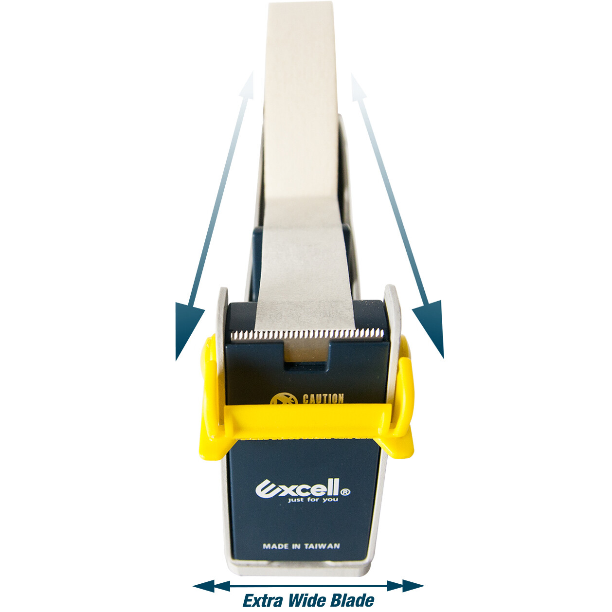 Excell EX-17 Steel Desk Top Tape Dispenser: 3 in width **suction cup bottom