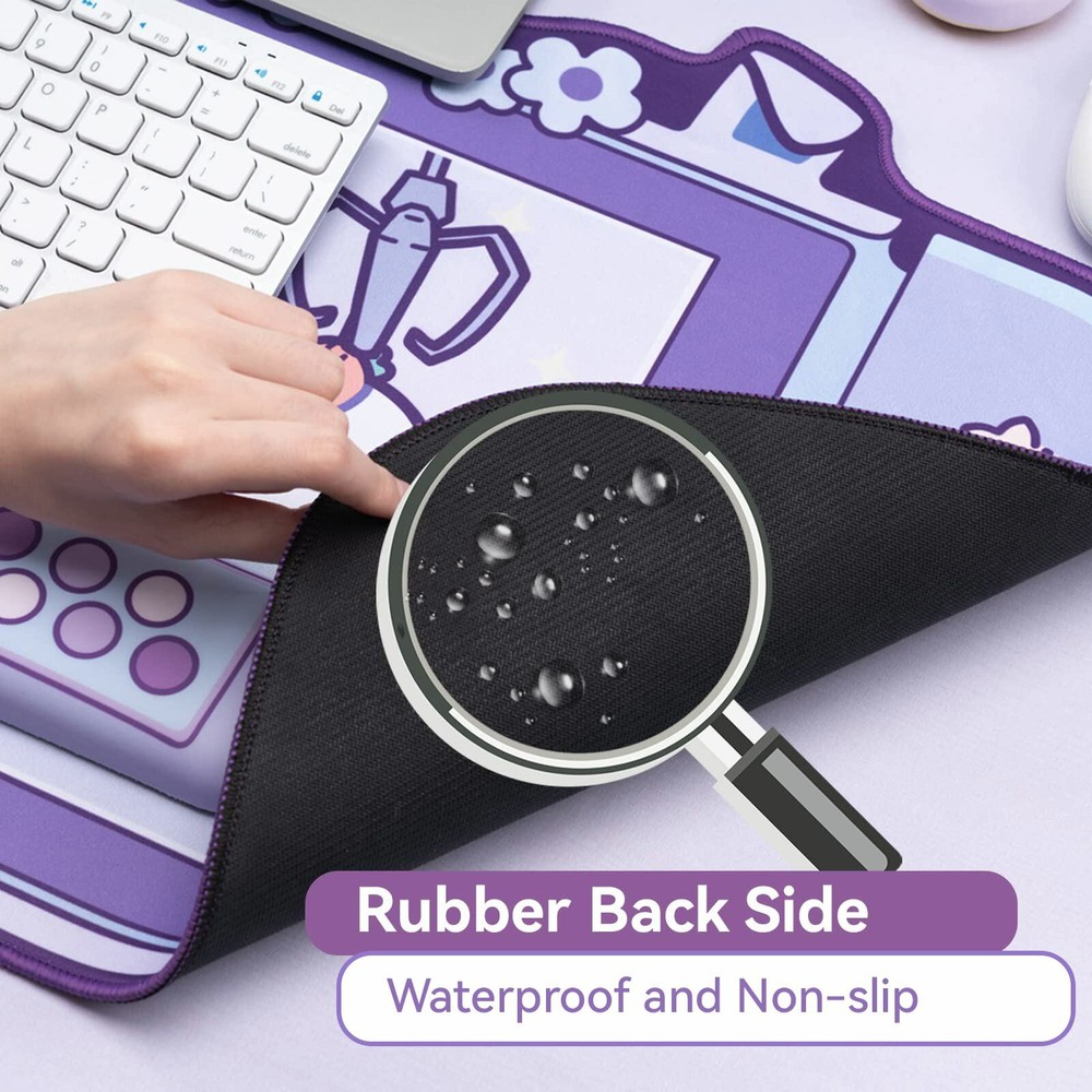 Mouse Pad & Wrist Rest Support Non-Slip Rubber Base Memory Foam Rest Kits