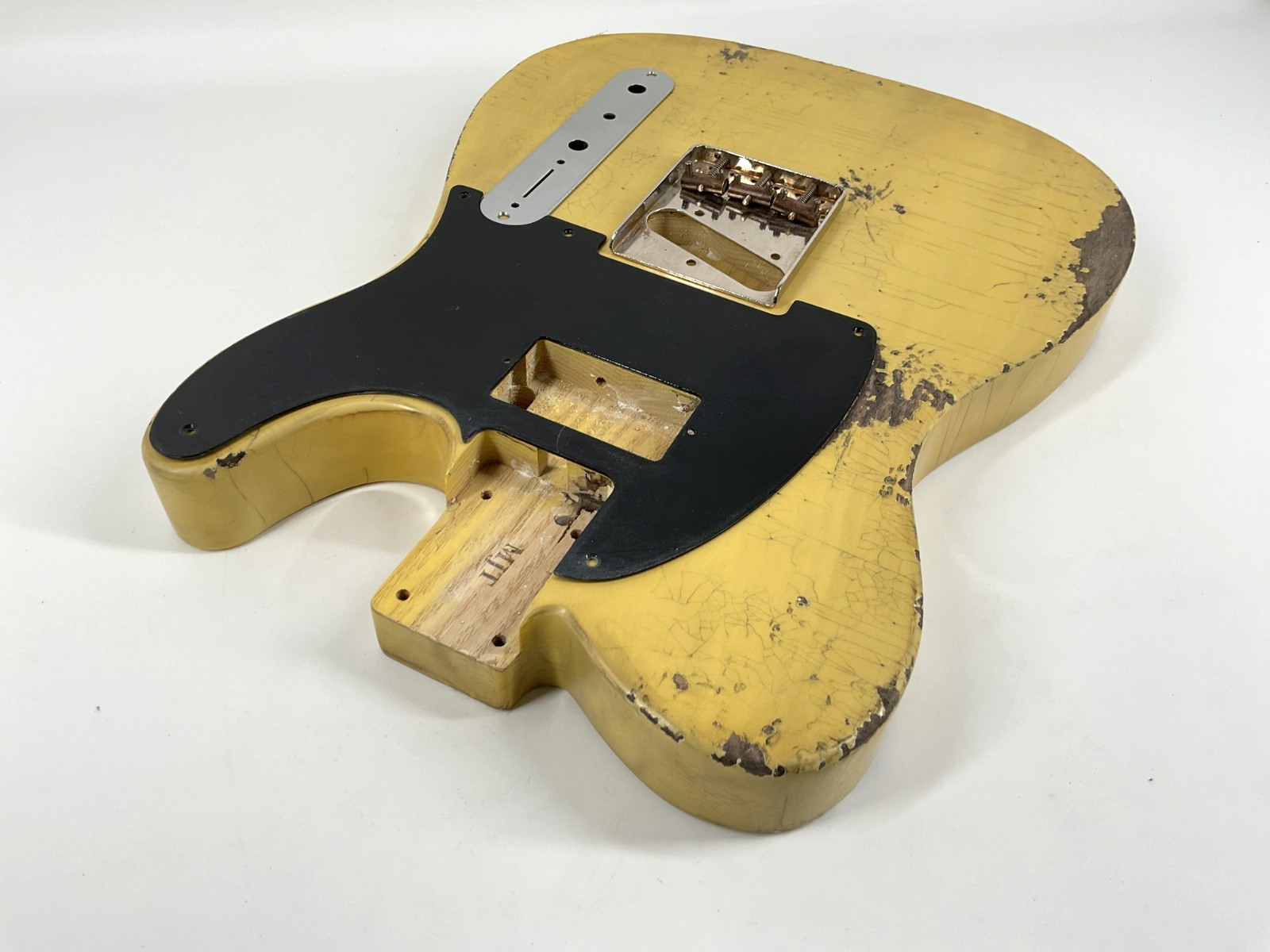 MJT Official Custom Vintage Aged Nitro Guitar Body Mark Jenny VTT Butterscotch
