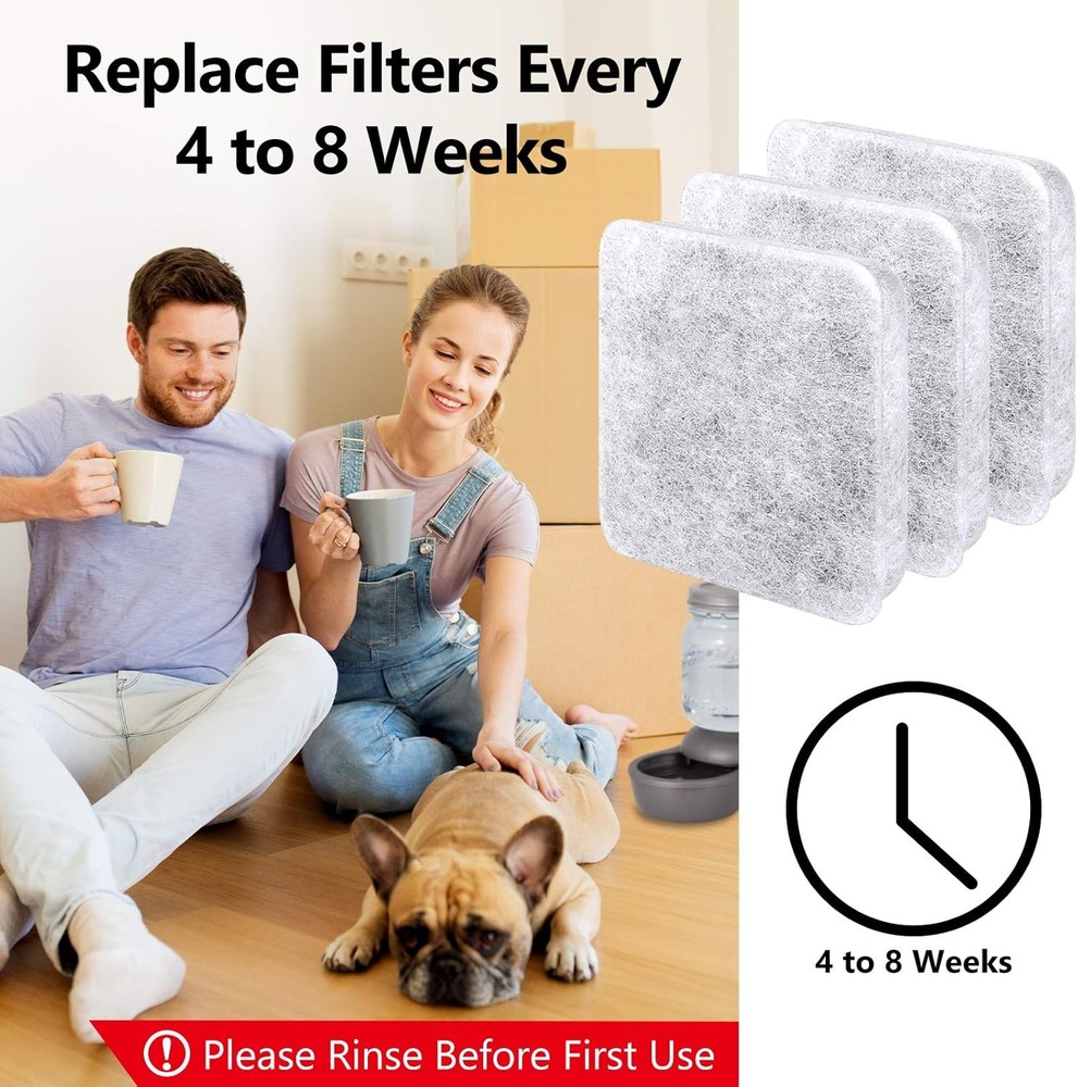 Dog Water Filter Replacement, Bowl Filter, Pet Filter...