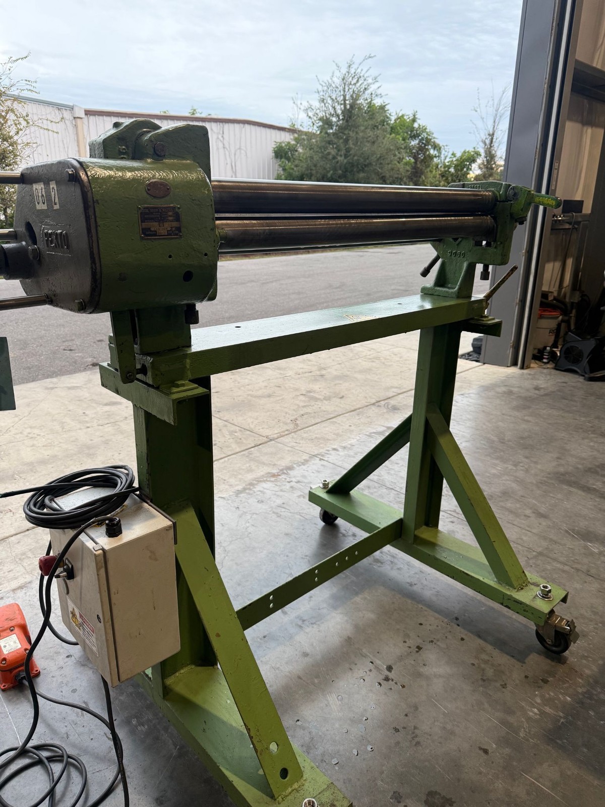 PEXTO 390D 36” x 18 Gauge Plate Bending Roll Powered USA #8068