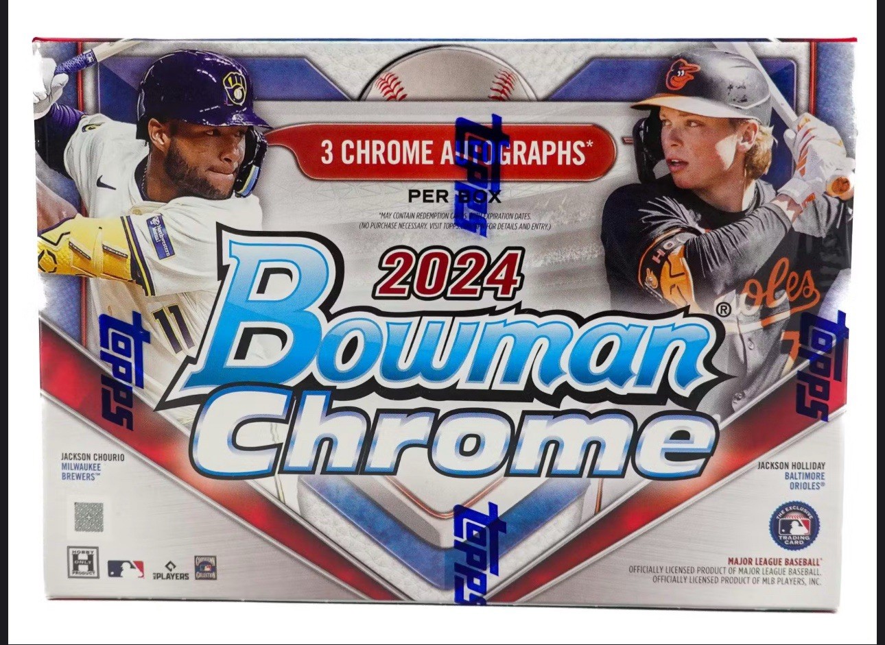 2024 BOWMAN CHROME BASEBALL HOBBY HTA BOX - 3 Autos Per Box! Fresh From Case!