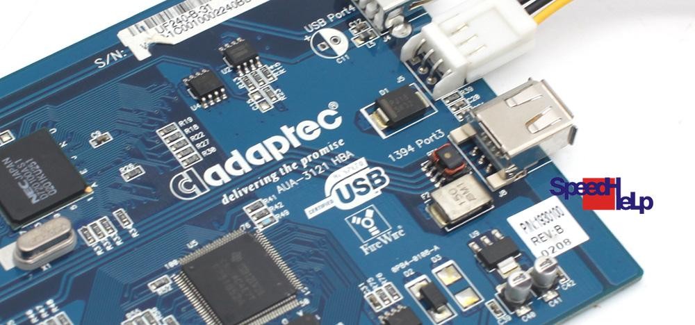 Adaptec AUA-3121 PCI USB 2.0 FireWire IEEE1394 HBA Controller Windows 98 XP