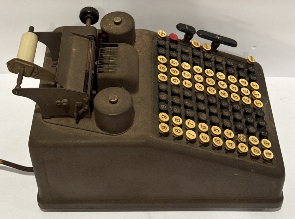 Burroughs Adding Machine Class 9 Portable Calculator 1920’s Vintage Read