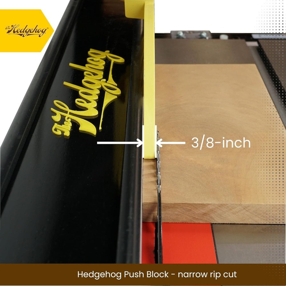 The Hedgehog Push Block for Table Saws, Router Tables, and Jointers - Offset Han