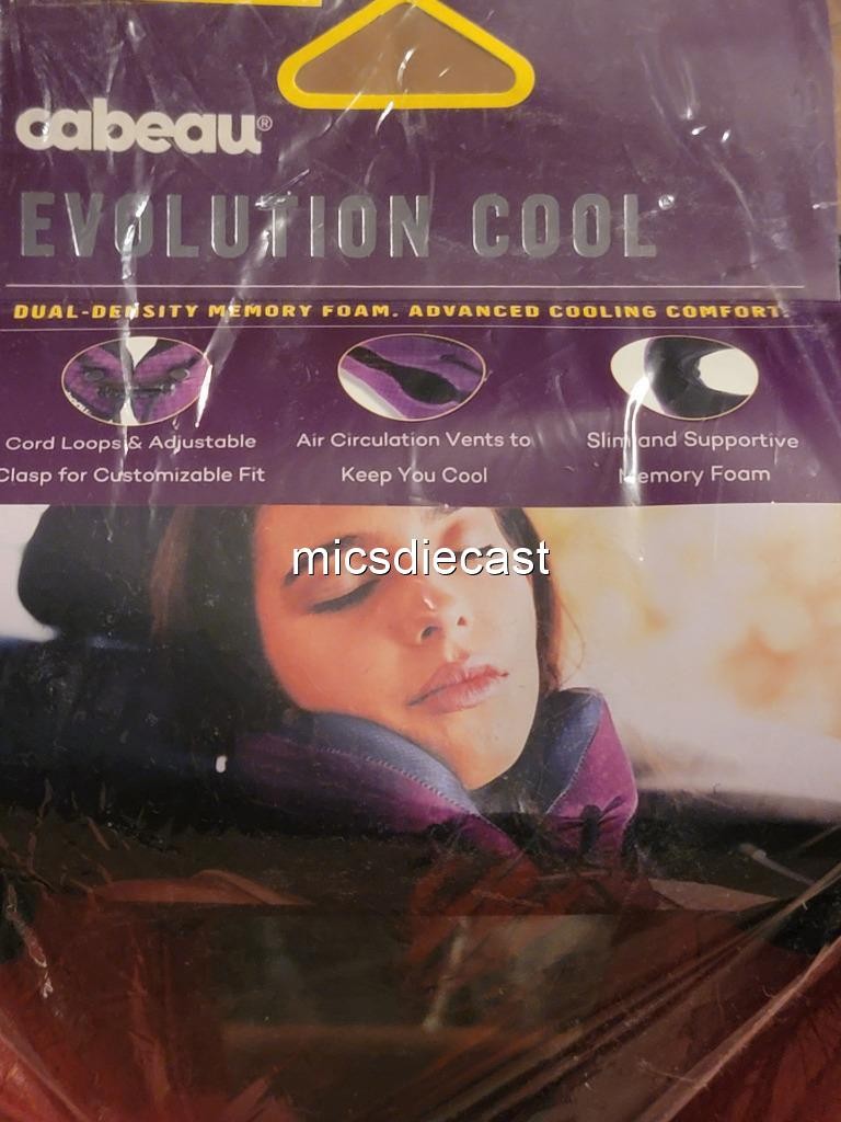 NIP Evolution Cool Cabeau Air Vent Cool Adjustable Neck Pillow Case Buckel