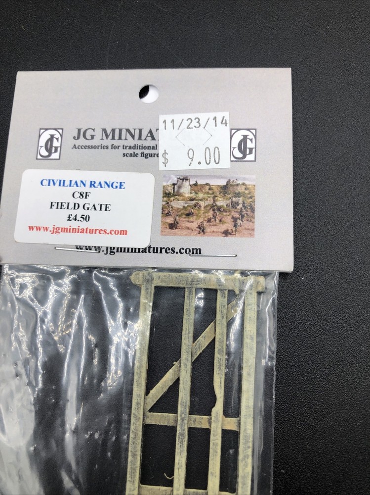 JG Miniatures Diorama Accessory Field Gate C08F