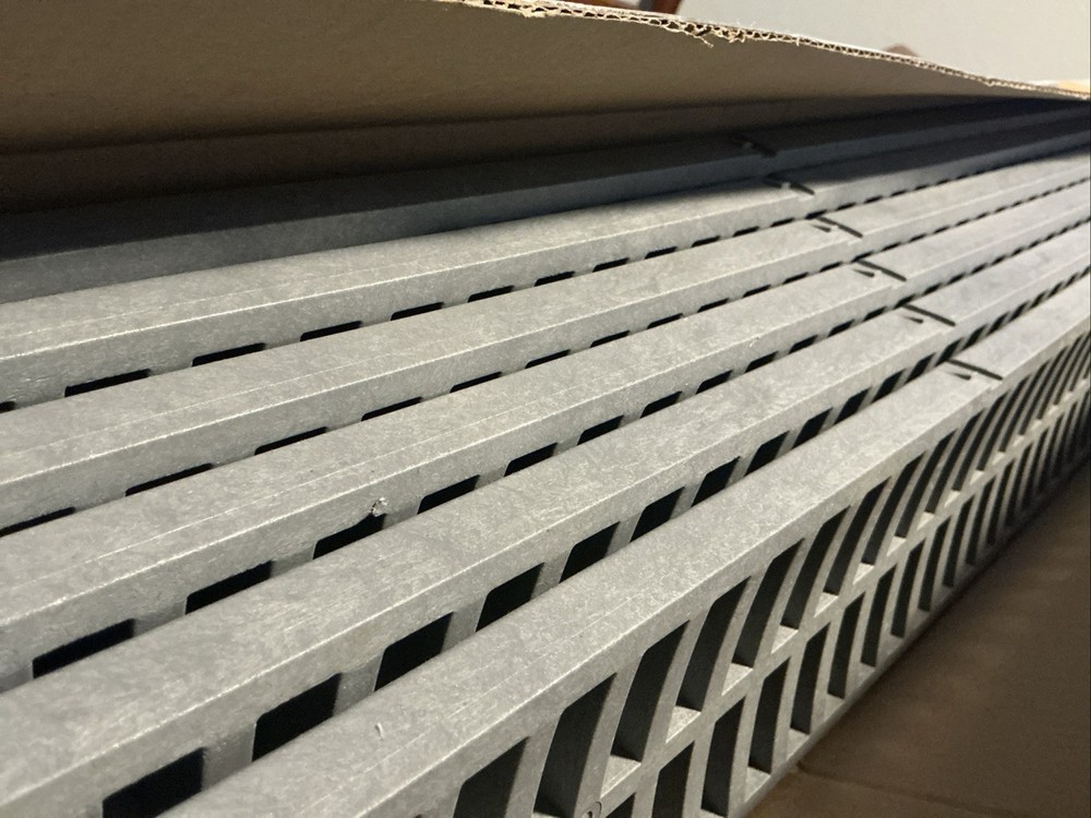 6 - RELN Storm Drain 39-1/4’’ X 4-1/2’’ Replacement Grey Grates