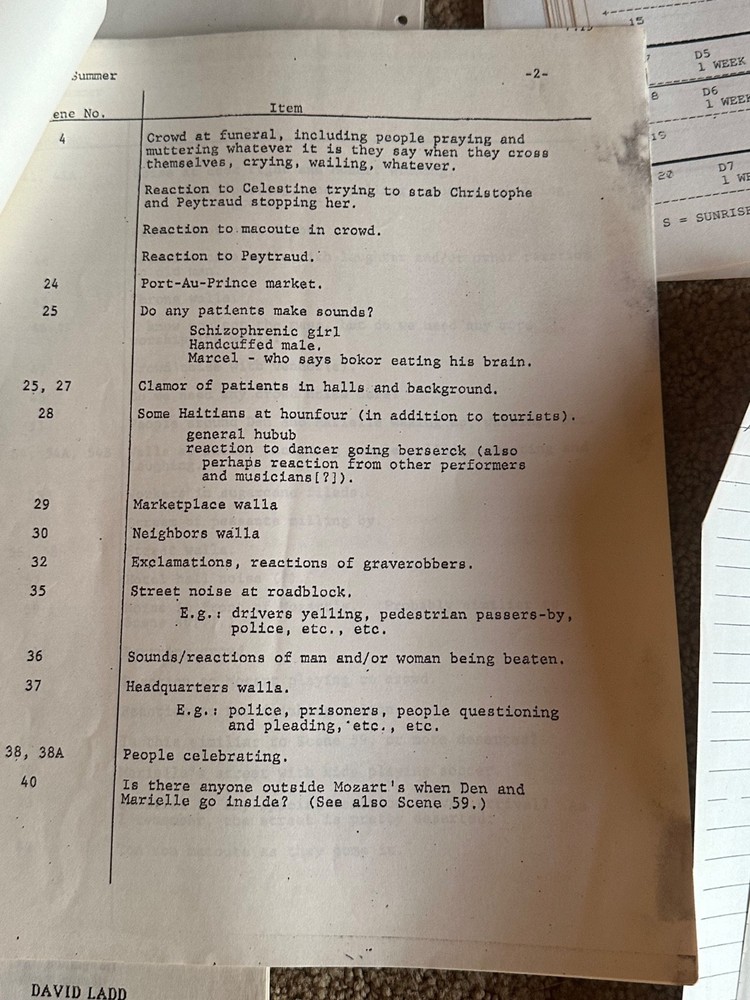 THE SERPENT AND THE RAINBOW RICHARD MAXWELL 1986 SCREENPLAY BLACK MAGIC SCRIPT