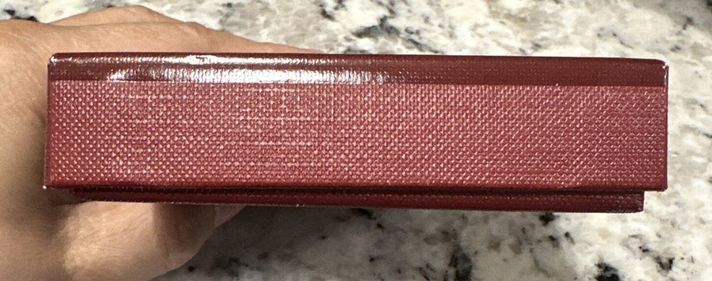 Bally Box EMPTY 5” X 3.75” RED/Burgundy