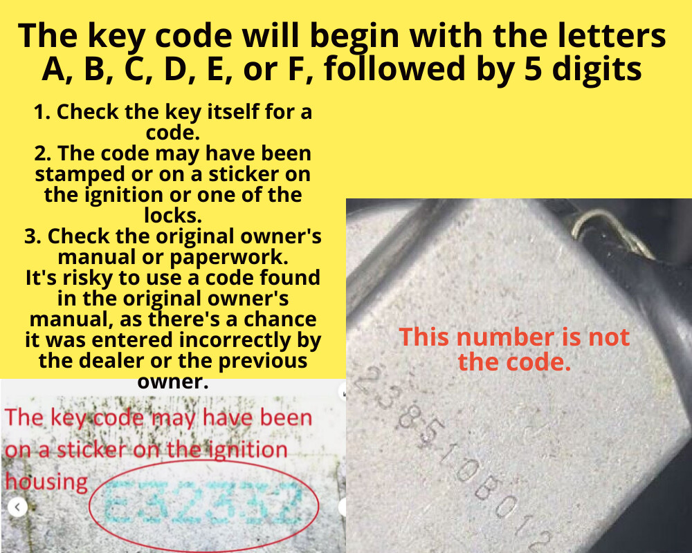 Yamaha Motorcycle Keys 1980-1983 Replacement Key Cut to Code D11112-D14433