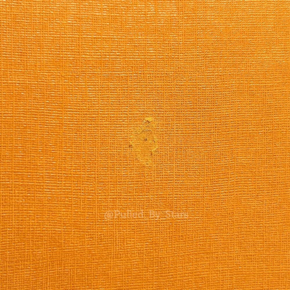 LOUIS VUITTON Medium Orange Pullout Drawer Box (7" x 7" x 2") + Ribbon & Misc.
