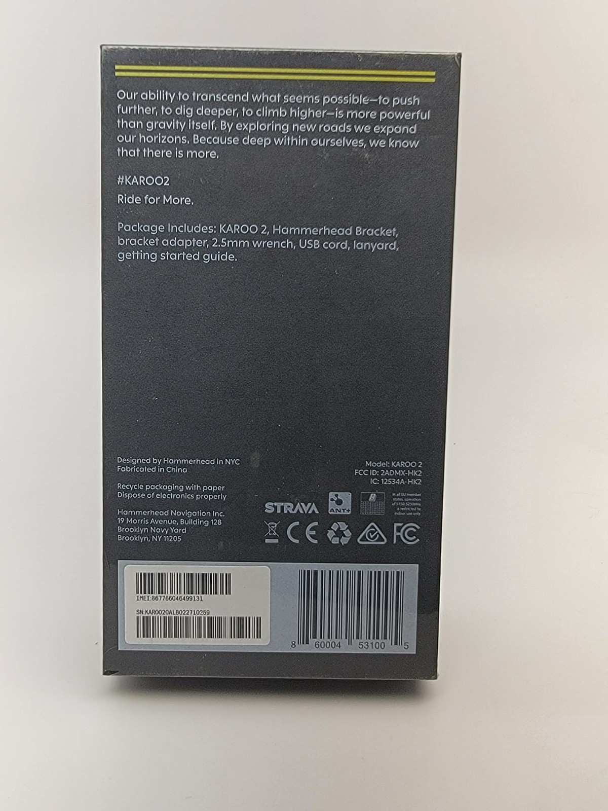 Karoo Hammerhead 2 - Cycling Computer - Brand New in Sealed Packaging - Unopened