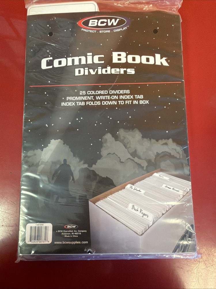 Comic Book Dividers 25 White