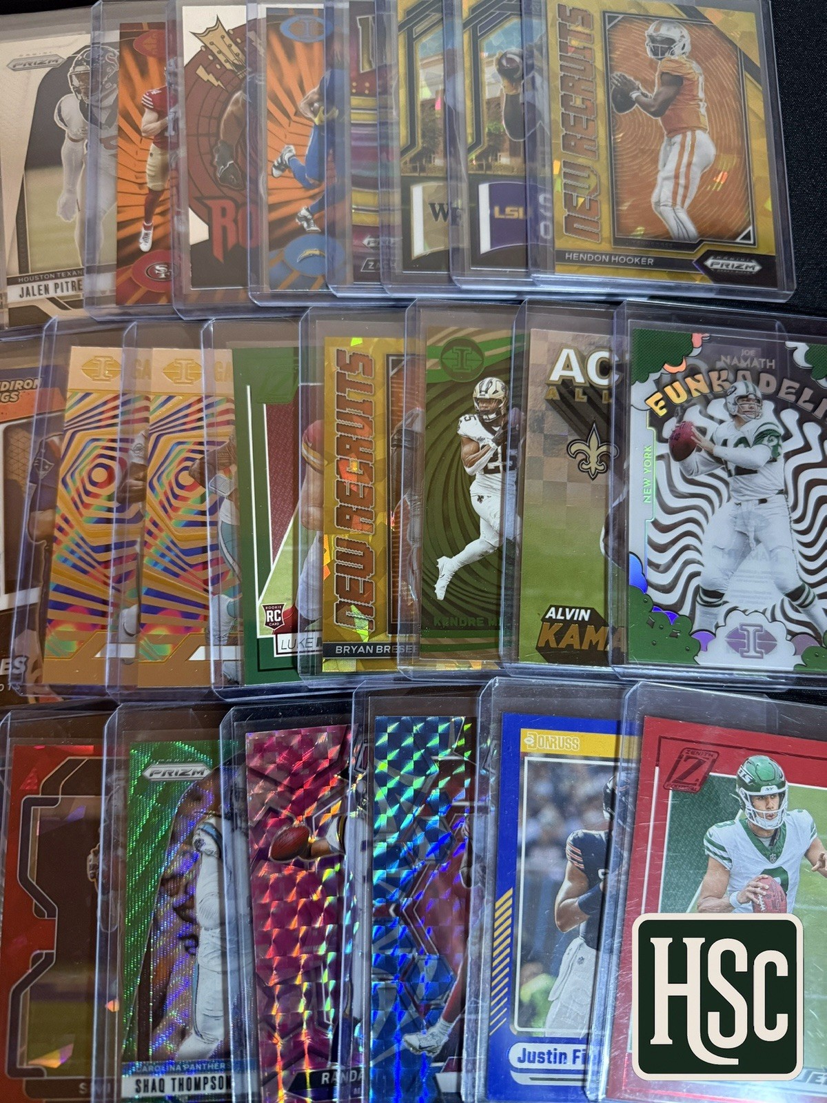 Football NFL - 80 Card Lot - Rookies, Parallels, Memorabilia, Autos, Numbered