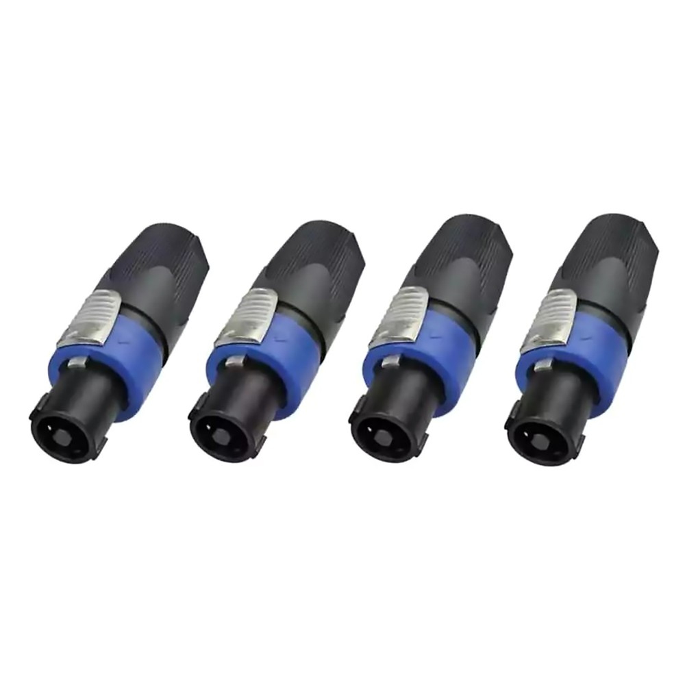 4x NL4FC Speaker 4 Pole Cable Plug Connector for Audio Speaker Replace Parts