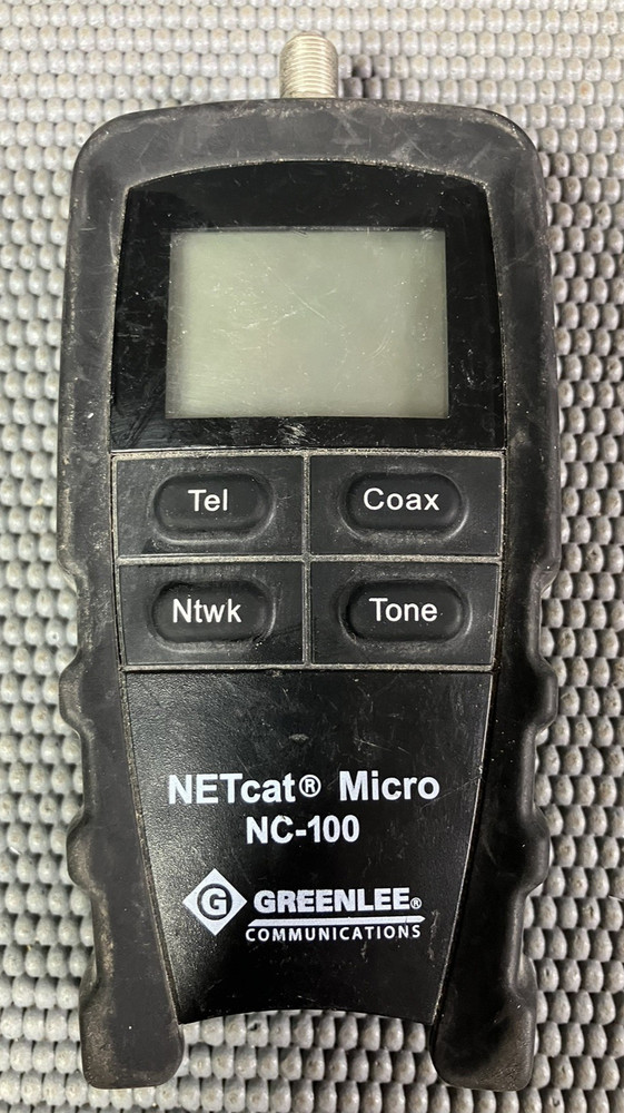 Greenlee NC-100 Netcat Micro Wiring Network Tester -Tested