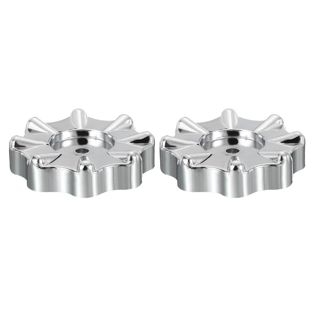 Easy to Operate Round Wheel Faucet Handle Knobs 2 Pack for Manifold Gauges