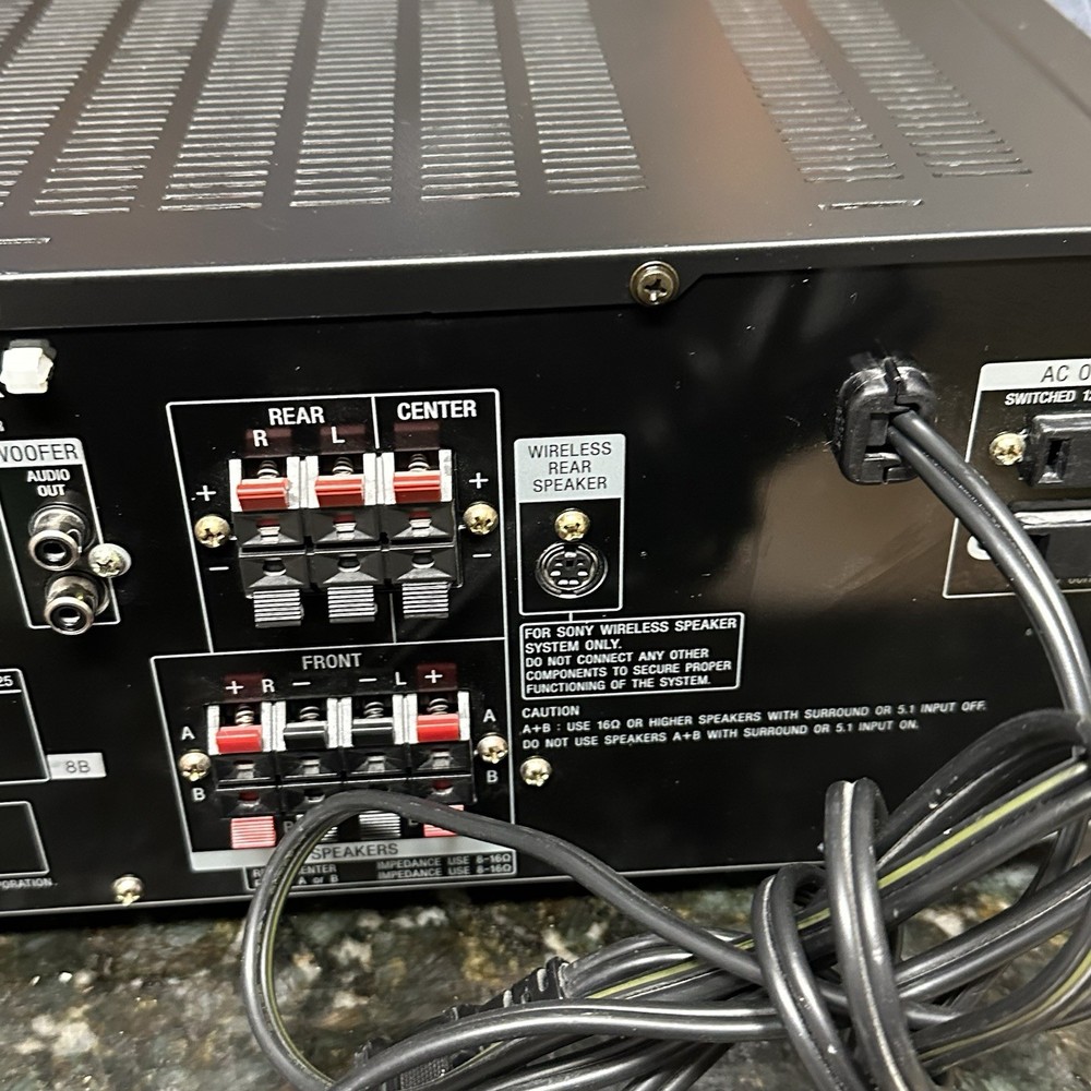 SONY STR-DE525 AUDIO VIDEO CONTROL CENTER DIGITAL PROCESSOR