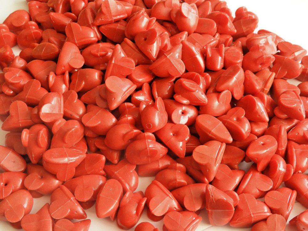 Math Manipulative Counters Counting Sorting Learning Red Miniature Mice 212 pcs