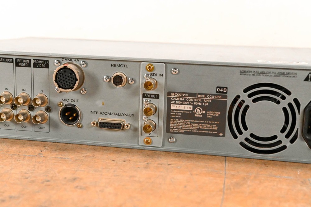 Sony CCU-D50 Camera Control Unit CG01Q7Z